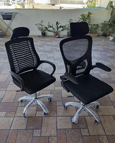 Erqonomik ofis kresloları – mesh arxa hissə və tənzimlənən başlıqla