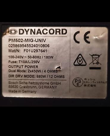 Mikşerlər: Yeni nəsil Dynacord PM 502 – aktiv mikser/powered mixer — 2