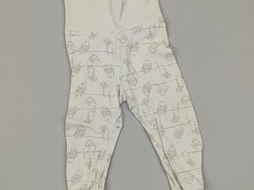 spodnie białe chłopięce: Spodnie dresowe, Lupilu, 9-12 m, stan - Zadowalający