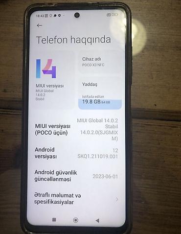xiaomi poco m3 qiyməti: Poco X3 NFC, 64 GB, rəng - Göy — 3