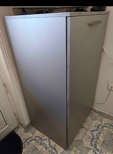 dikd: Boz rəngdə dikduran saxlama şkafı - Material: laminat, mat boz rəng - — 5