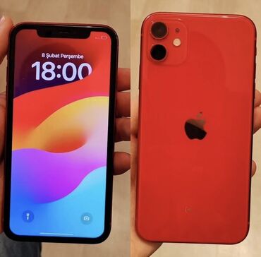 iphone 11 fake: IPhone 11, 64 GB, Qırmızı