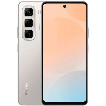 поко х: Infinix HOT 50, Жаңы, 128 ГБ, түсү - Боз, 2 SIM