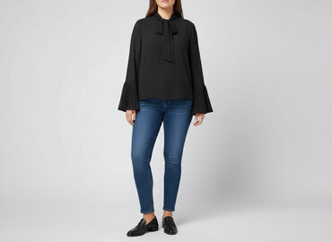 monnari czarne bluzki: Taranko, Women's blouse, size XL