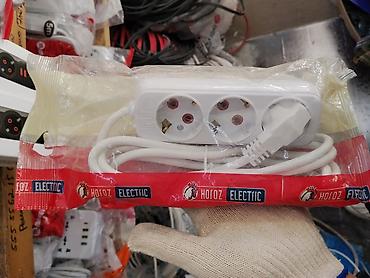 метражные сетка: Сетевой удлинитель Horoz Electric - 3 розетки типа Schuko (с — 1