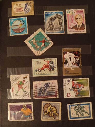 Markalar: Əla vəziyyətdə kolleksiya markaları.Çoxsu idman — 17