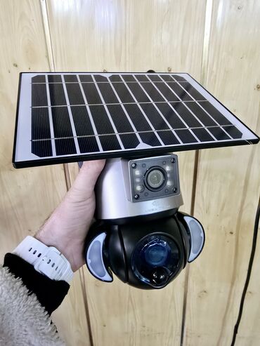 internet kamera: Simsiz 4G sim kartl Solar ptz 2 kamera 360° 8mp/4K Çöl ṣəraiti ücün
