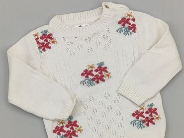 biała podkoszulka: Sweter, So cute, 12-18 m, stan - Bardzo dobry