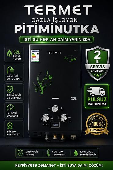 1155 plata: Pitiminutka Termet, 32 l/dəq, Yeni, Kredit yoxdur, Rayonlara çatdırılma, Pulsuz çatdırılma — 1