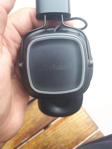 mikro nausnik satilir: İşlənmiş Simsiz (Bluetooth) Qulaqcıqlar, Marshall, rəng - Qara — 5