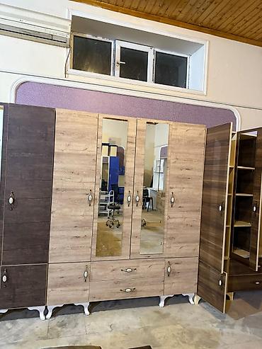 Paltar dolabları, qarderoblar: 4 qapılı geyim dolabı - Ölçü: 1.60 × 47 × 2 m - Material: laminat - — 4