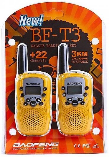 Zvučnici, slušalice i mikrofoni: Baofeng BF-T3 set vokitokija (2 komada) - Domet do 3 km (u zavisnosti — 2
