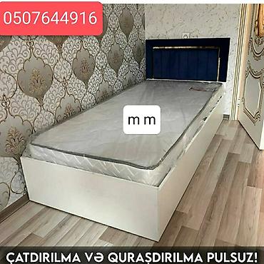 termo mebel: Yeni, Təknəfərlik çarpayı, Bazalı, Matras ilə, Siyirməsiz, Rusiya — 1