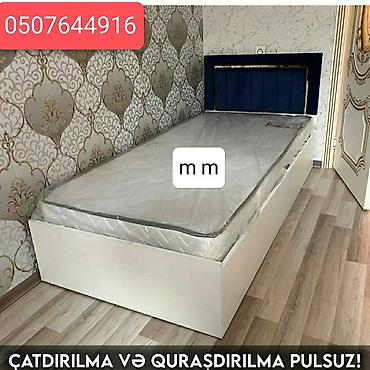 beşik matrası: Yeni, Təknəfərlik çarpayı, Bazalı, Matras ilə, Siyirməsiz, Azərbaycan — 5