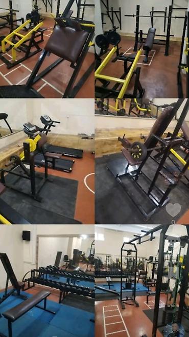velosiped desna 2: Peşəkar idman zalı avadanlıqları komplekti - Güc trenajorları: skamya — 1