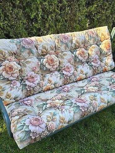 Jastuci: Jastuci za dvorišnu ljuljašku – trosed - Udobni, debeli jastuci sa — 12