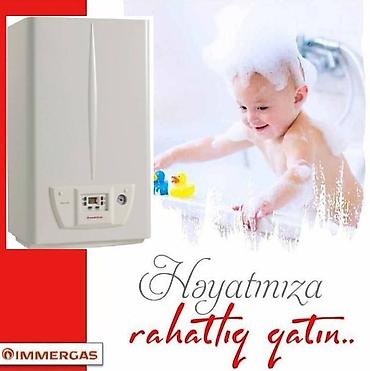 Yeni Kombi İmmergas 24 kVt, Pulsuz çatdırılma, Ödənişli quraşdırma, Zəmanətli — 5