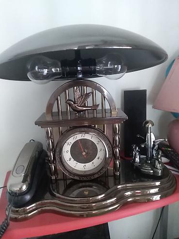 fenjeri za terasu: Lampa 4 u 1 NOVO.Lampa na tac,fiksni telefon,sat,muzicka figura koja — 1