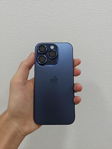 аифон: IPhone 15 Pro, Б/у, 128 ГБ, Blue Titanium, 87 % — 1