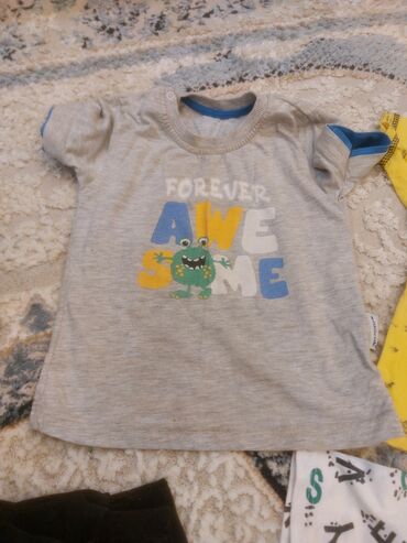 Cinslər və şalvarlar: Uşaq üçün denim şalvar dəsti - 4 fərqli model: 1) Tünd mavi, yarı — 12