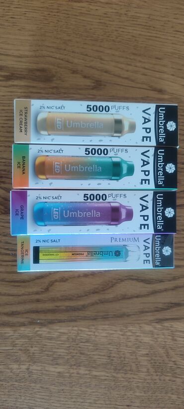 Nargile, elektronske cigarete i prateća oprema: Umbrella 5000 puffs - 600din Umbrella 600 puffs - 200din Vaporesso