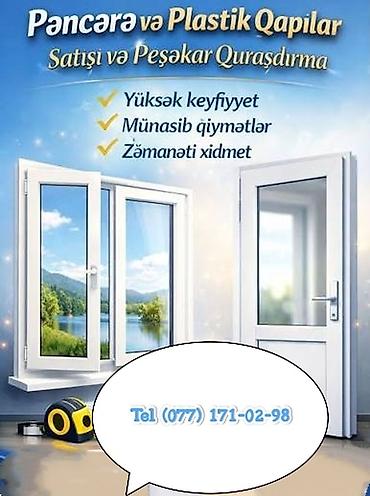 cam balkon ikinci el: Pəncərə və plastik qapıların satışı və peşəkar quraşdırılması - — 1