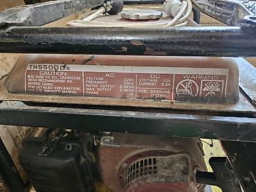 Elektrik malları: TIGMAX TH5500DX benzinli generator - Model: TH5500DX (Design in — 2