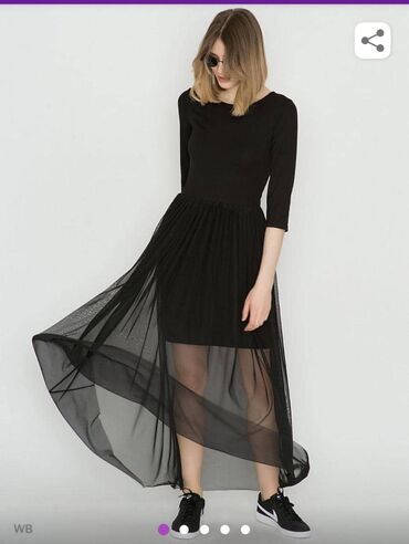 Платье M (38), L (40), цвет - Черный