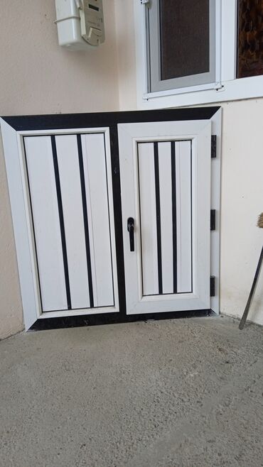 Plastik pəncərələr: Plastik qapi ve Penceteler kv 55 azn bawlayaraq 120 x 140 fortuckali — 7