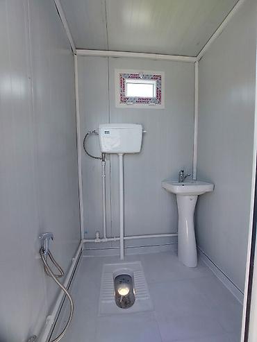 Контейнеры: Mobil sanitar konteyner – tualet kabinası - Polad karkaslı, mavi — 7