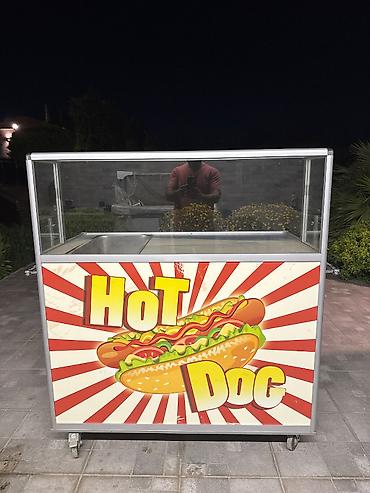 Оборудование для магазинов: Hot-dog satışı üçün mobil vitrinalı köşk - Cazibədar “HOT DOG” ön — 1