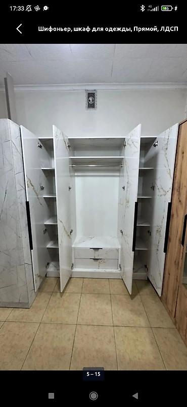 стол офис: Шифоньер, шкаф для одежды, Б/у, Прямой, ЛДСП — 4