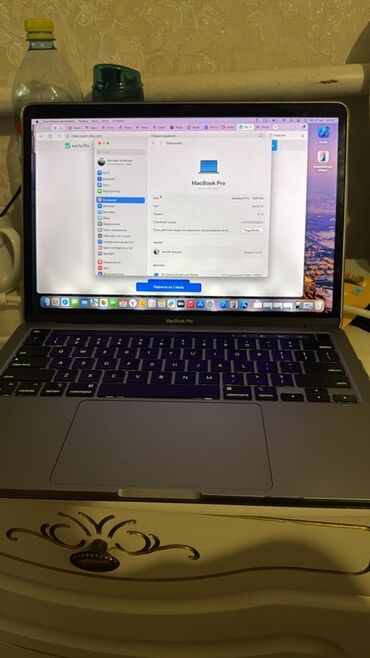 mac m3: Ноутбук, Apple, 8 ГБ ОЭТ, Apple M1, 13.3 ", Колдонулган, Жумуш, окуу үчүн, эс тутум SSD