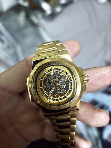 breitling saat: Qızılı rəngdə mexaniki qol saatı - Korpus və kəmər: paslanmayan — 3