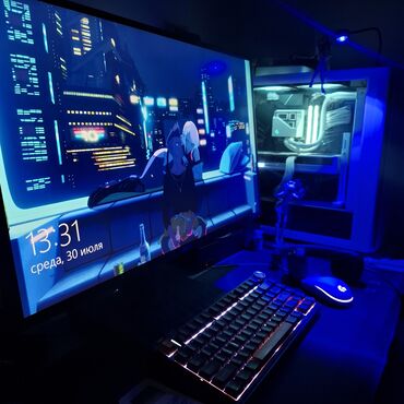 купить игровые компьютеры: Компьютер, ядролор - 16, ОЭТ 32 ГБ, Оюндар үчүн, Intel Core i7, NVIDIA GeForce RTX 5080, SSD