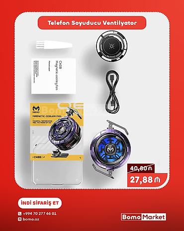 telefon kuller: Telefon soyuducu ventilyatoru – CX08 Magnetic Cooling Fan Smartfon — 1