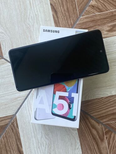 кабура: Samsung A51, 128 ГБ, цвет - Белый, Сенсорный, Отпечаток пальца