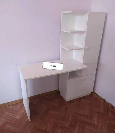 Uşaq masaları: Oğlan və qız üçün, Yeni, Siyirməsiz, Yazı masası, Stulsuz — 16