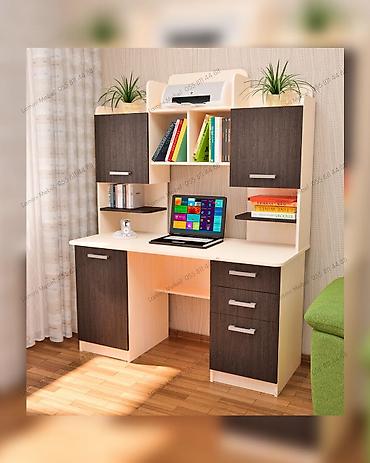 ucuz yazı masası: Düz masa, Stulsuz, Polkalı, Siyirməli, Sadə laminat — 1
