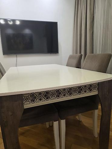 dogtas: Qonaq otağı mebel dəsti Tərkib: - L formalı yumşaq künc divan: açıq — 5