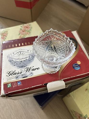 все для торта: Набор стеклянных креманок/розеток Glass Ware. - Материал: прозрачное — 1