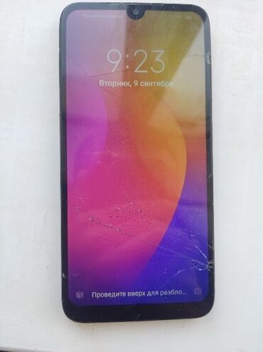 Redmi: Redmi, Redmi Note 7, Колдонулган, 64 ГБ, түсү - Көк, 2 SIM