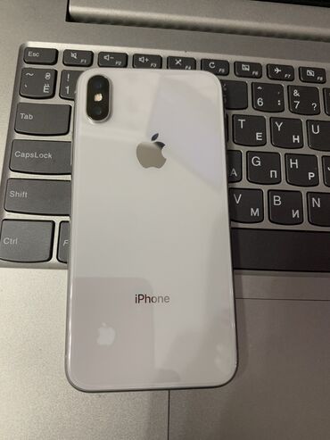 Apple iPhone: IPhone X, Б/у, 256 ГБ, Белый, 81 %