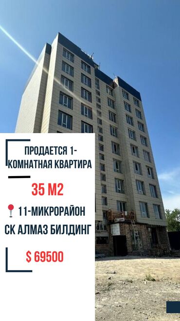 срочно продаётся 1 комнатная квартира в районе ошского рынка по улице кенсуйская: 1 бөлмө, 35 кв. м, Элитка, 5 кабат, Дизайнердик ремонт