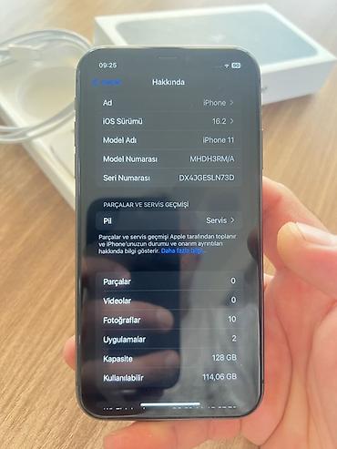 iphone 2 el: IPhone 11, 128 GB, Qara, Face ID — 5
