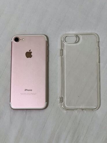 чехлы на редми 13: IPhone 7, Б/у, 256 ГБ, Розовый, Чехол, 100 %