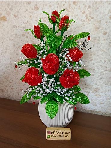 Bitkilər üçün dibçəklər: Muncuqdan el ishleri — 2