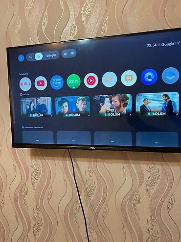 Televizorlar: TCL Smart TV – Google TV ilə - Marka/model: TCL (aşağı çərçivədə TCL — 9