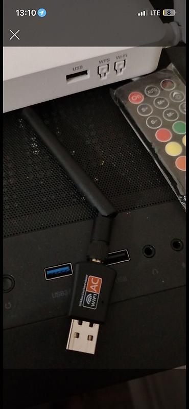 вай фай адаптер: USB Wi‑Fi адаптер с внешней антенной (стандарт 802.11ac) - — 1