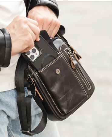 Спортивные сумки: Спортивная сумка, Материал: Натуральная кожа, Мужские, Новый — 9